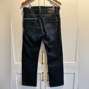 Mavi Jeans Mens 31/34 Blue White Edge Zach Low Rise Straight Leg Denim